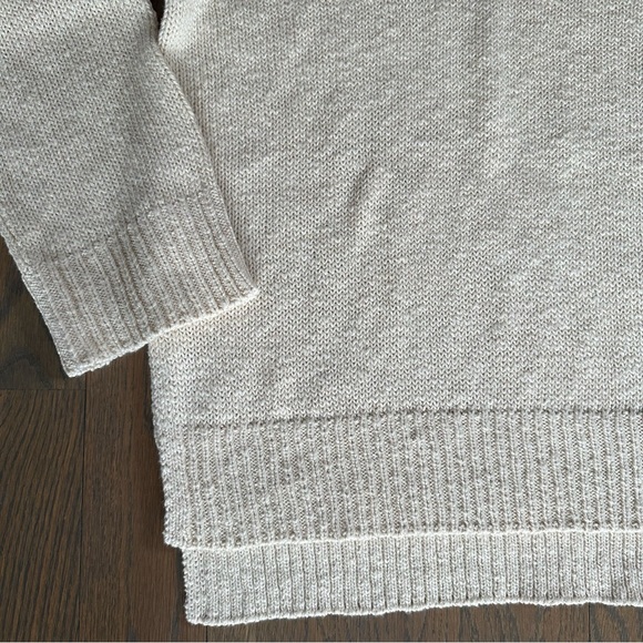 NWOT Jenni Kayne Cotton Boyfriend Sweater in Ivory Size Medium - Picture 2 of 7